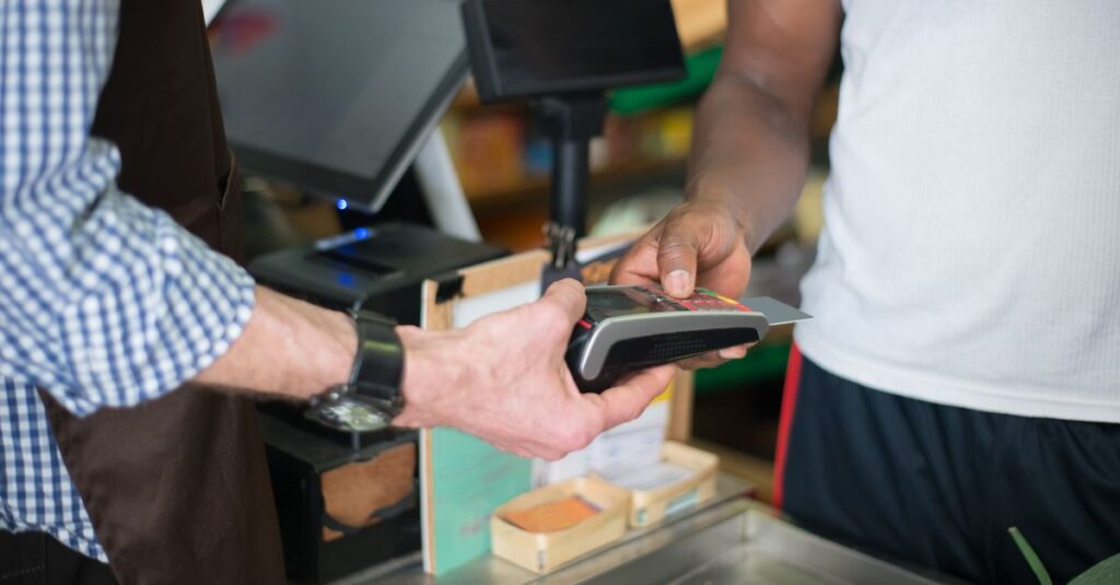 Terminal de point de vente en magasin