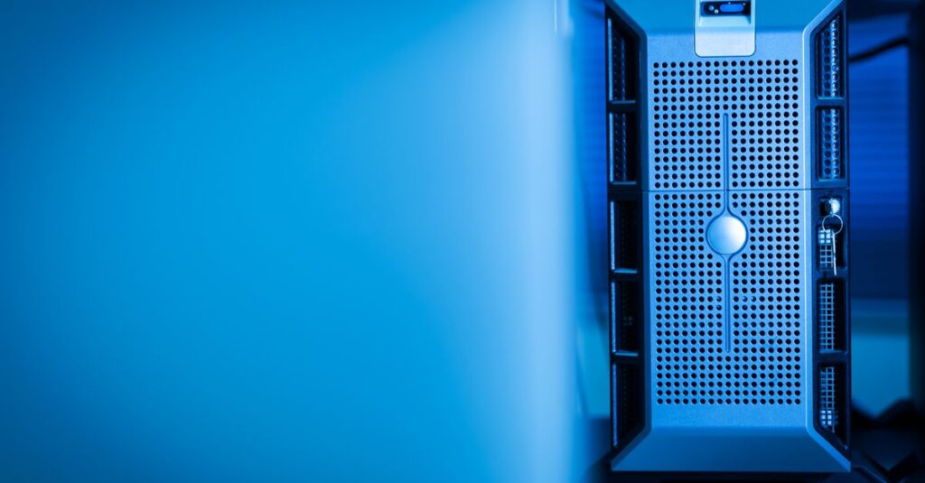 Serveur dans un centre de données