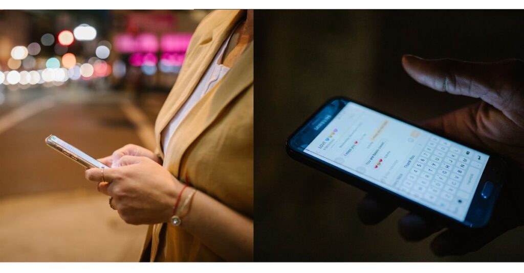 Personnes utilisant leur téléphone intelligent en ville